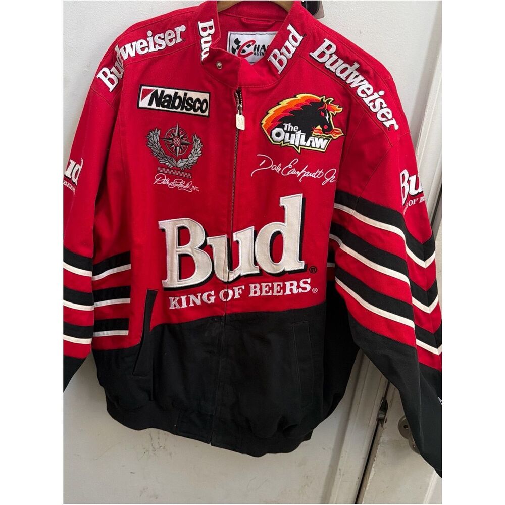 Rare Budweiser Bomber Jacket king of king sz large